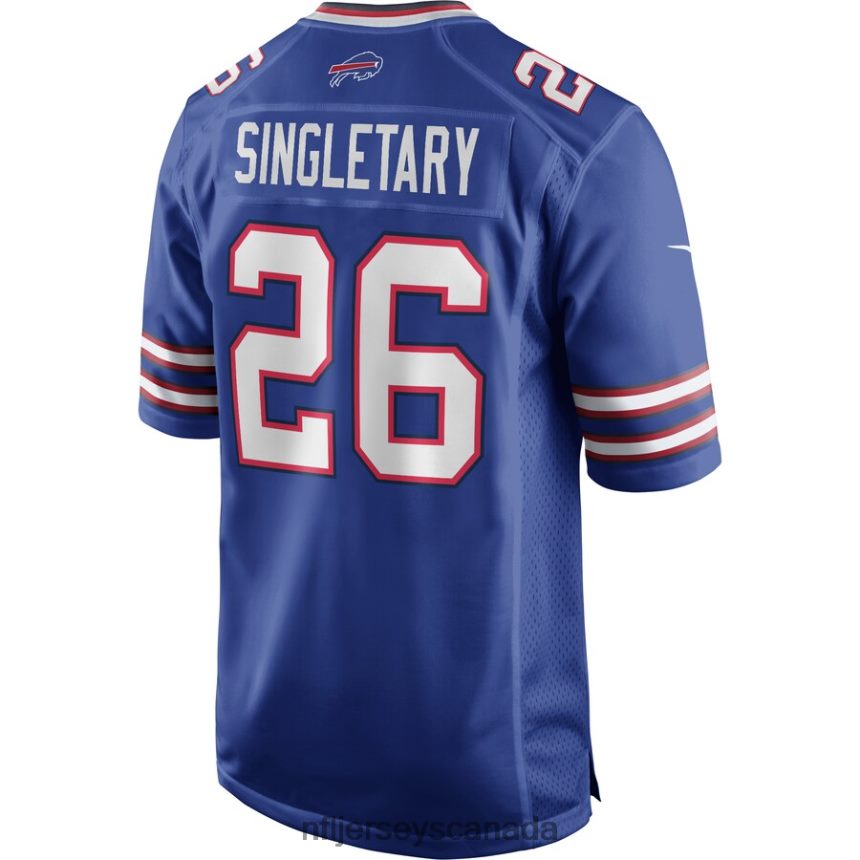 Men Buffalo Bills Devin Singletary Nike Royal Game Player Jersey Clothing NFL TBXFR6472