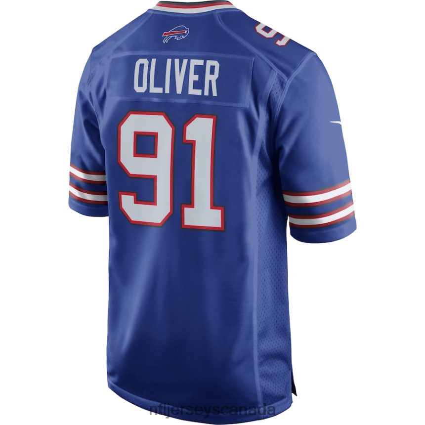Men Buffalo Bills Ed Oliver Nike Royal Team Game Player Jersey Clothing NFL TBXFR62998