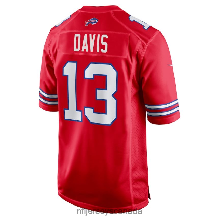 Men Buffalo Bills Gabe Davis Nike Red Alternate Game Jersey Clothing NFL TBXFR61050