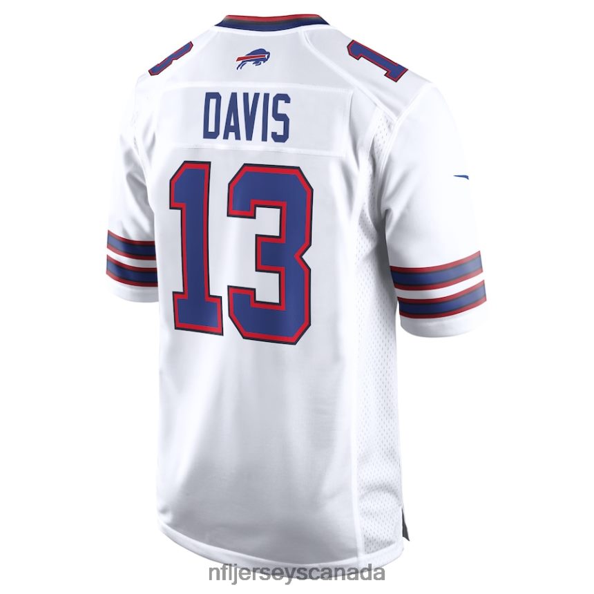 Men Buffalo Bills Gabe Davis Nike White Game Player Jersey Clothing NFL TBXFR62948