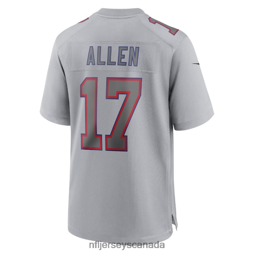 Men Buffalo Bills Josh Allen Nike Gray Atmosphere Fashion Game Jersey Clothing NFL TBXFR61891