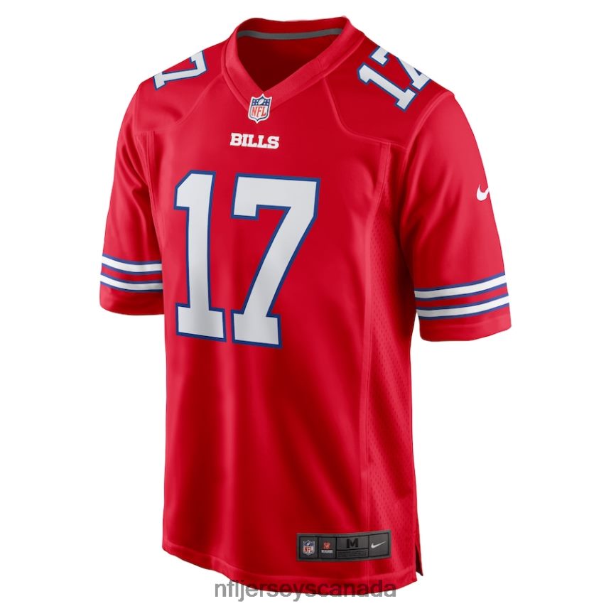 Men Buffalo Bills Josh Allen Nike Red Alternate Game Jersey Clothing NFL TBXFR6539