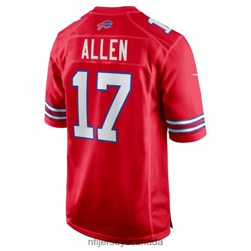 Men Buffalo Bills Josh Allen Nike Red Alternate Game Jersey Clothing NFL TBXFR6539