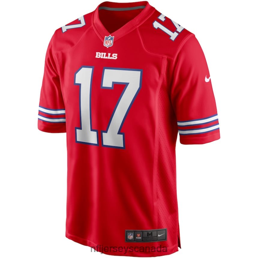 Men Buffalo Bills Josh Allen Nike Red Alternate Game Player Jersey Clothing NFL TBXFR6160