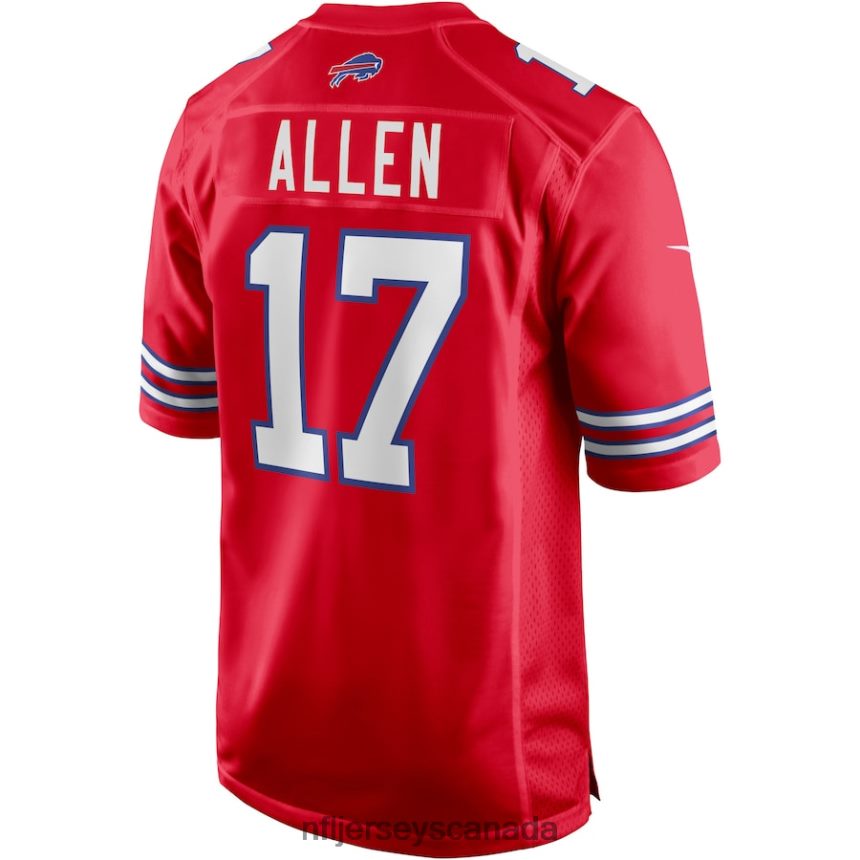 Men Buffalo Bills Josh Allen Nike Red Alternate Game Player Jersey Clothing NFL TBXFR6160