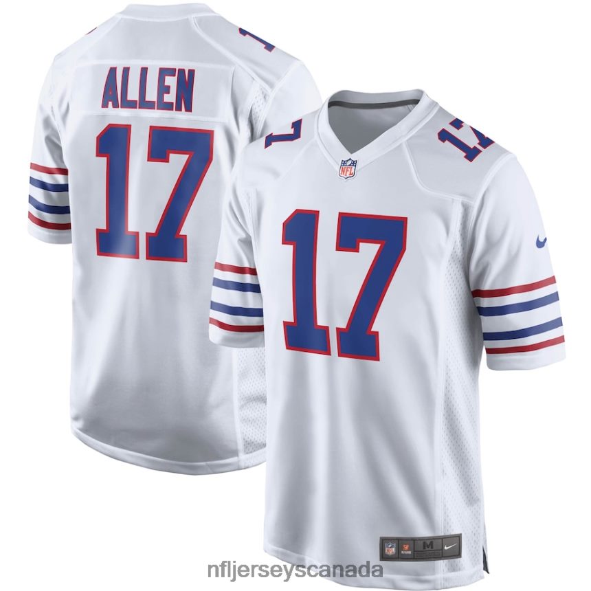 Men Buffalo Bills Josh Allen Nike White Alternate Game Player Jersey Clothing NFL TBXFR6459