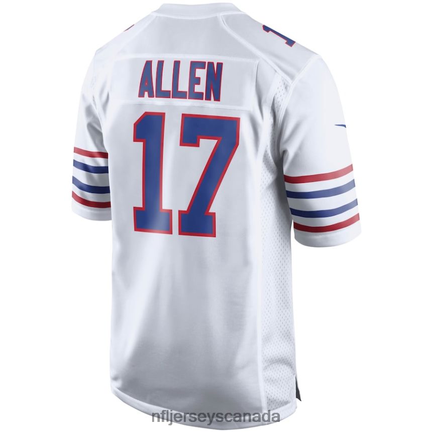 Men Buffalo Bills Josh Allen Nike White Alternate Game Player Jersey Clothing NFL TBXFR6459