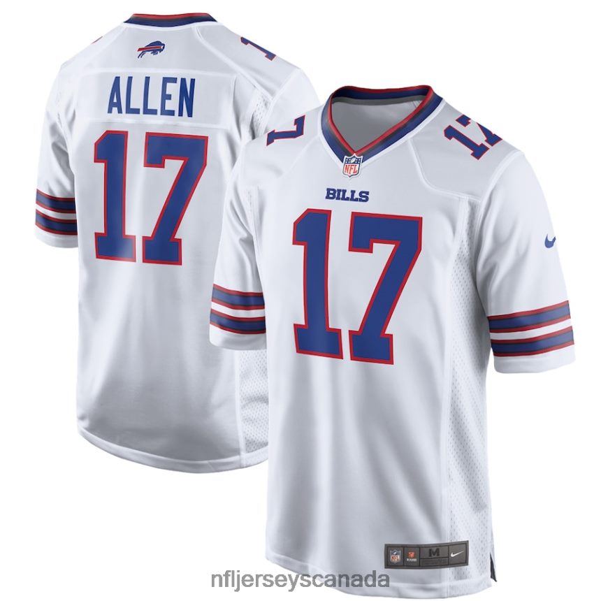 Men Buffalo Bills Josh Allen Nike White Game Player Jersey Clothing NFL TBXFR6591