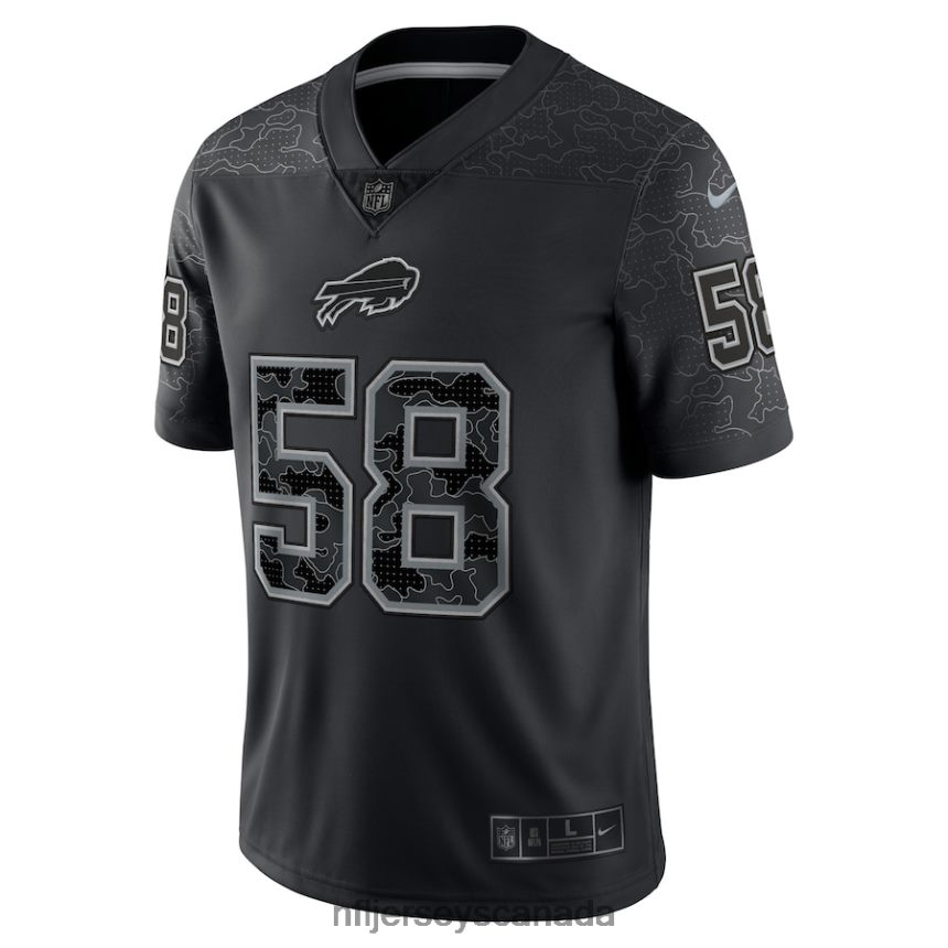 Men Buffalo Bills Matt Milano Nike Black RFLCTV Limited Jersey Clothing NFL TBXFR62479