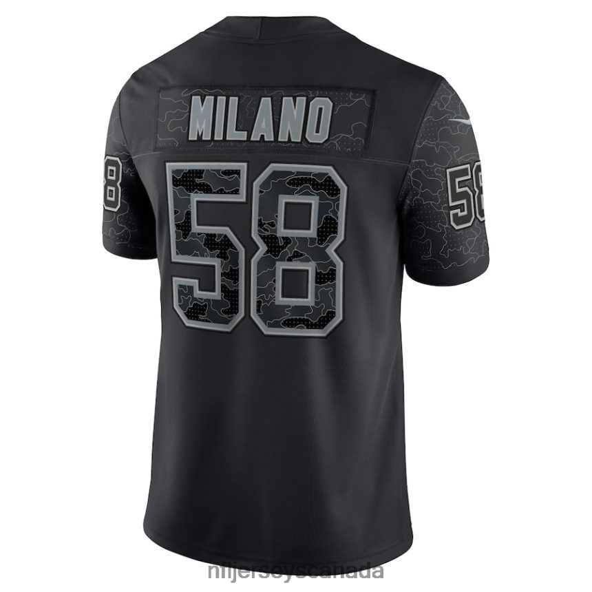 Men Buffalo Bills Matt Milano Nike Black RFLCTV Limited Jersey Clothing NFL TBXFR62479