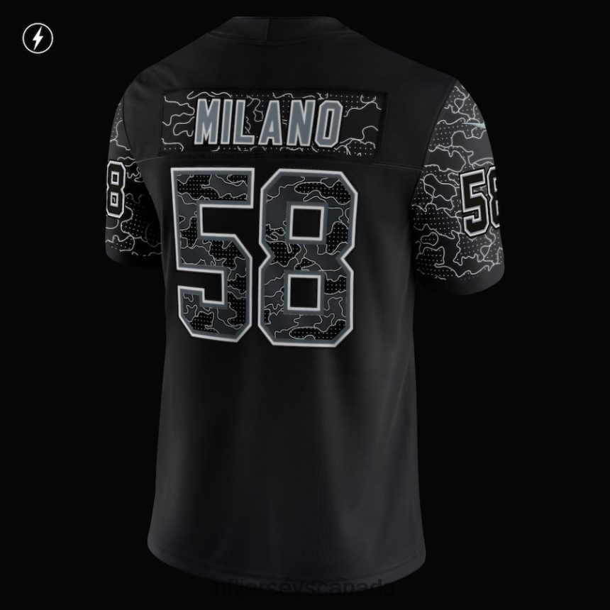 Men Buffalo Bills Matt Milano Nike Black RFLCTV Limited Jersey Clothing NFL TBXFR62479