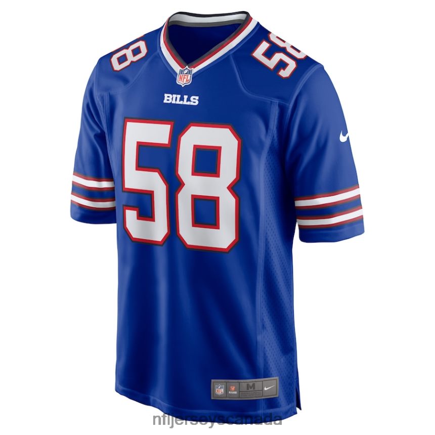 Men Buffalo Bills Matt Milano Nike Royal Game Player Jersey Clothing NFL TBXFR6201