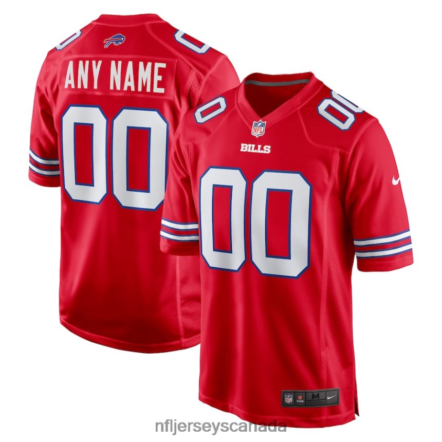 Men Buffalo Bills Nike Red Alternate Custom Game Jersey Clothing NFL TBXFR6911