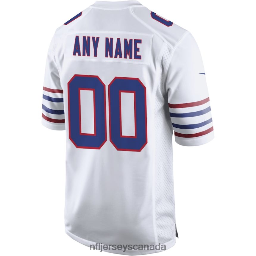 Men Buffalo Bills Nike White Alternate Custom Game Jersey Clothing NFL TBXFR64990