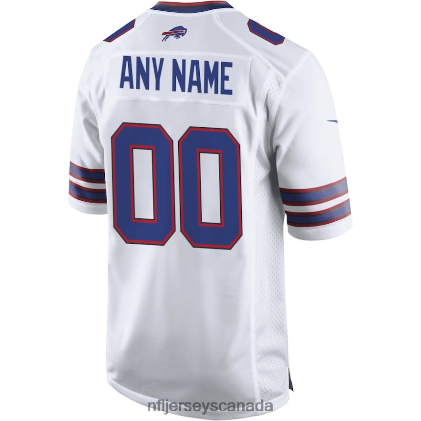 Men Buffalo Bills Nike White Custom Game Jersey Clothing NFL TBXFR6334