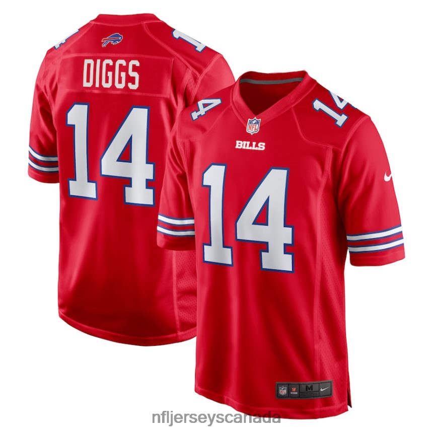 Men Buffalo Bills Stefon Diggs Nike Red Alternate Game Jersey Clothing NFL TBXFR6470