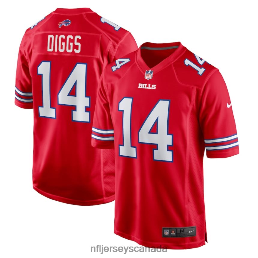 Men Buffalo Bills Stefon Diggs Nike Red Game Player Jersey Clothing NFL TBXFR63171