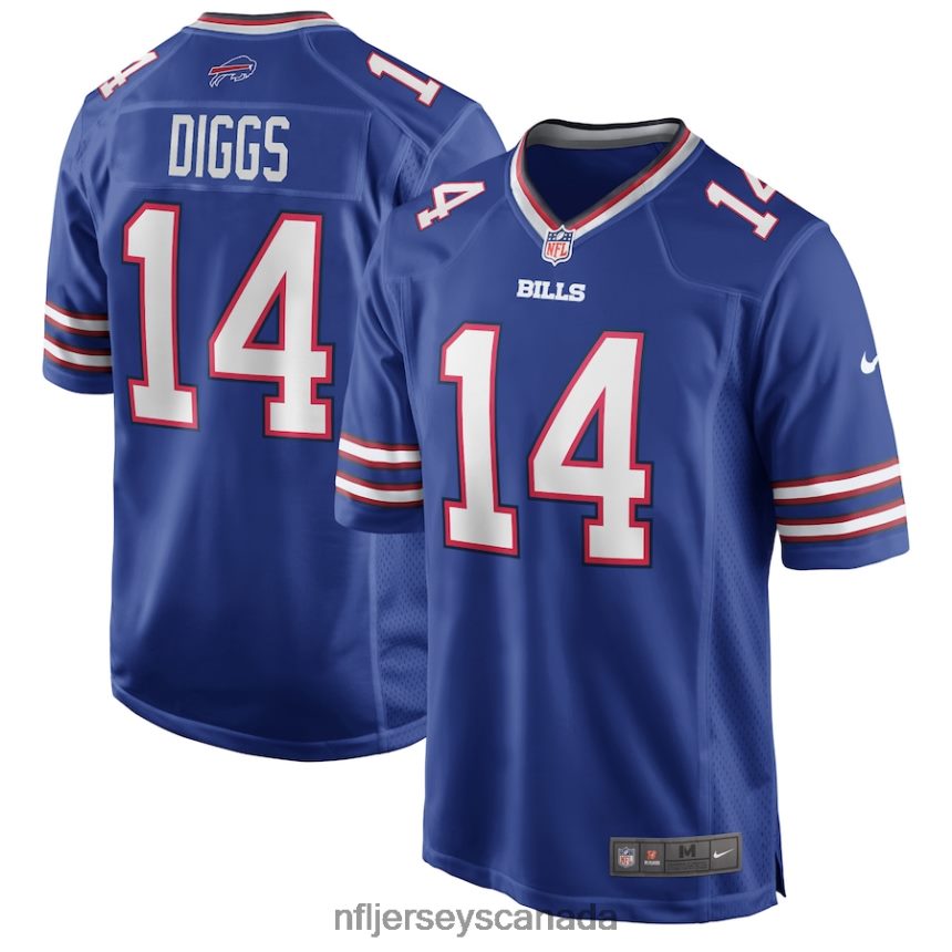 Men Buffalo Bills Stefon Diggs Nike Royal Logo Game Player Jersey Clothing NFL TBXFR6290