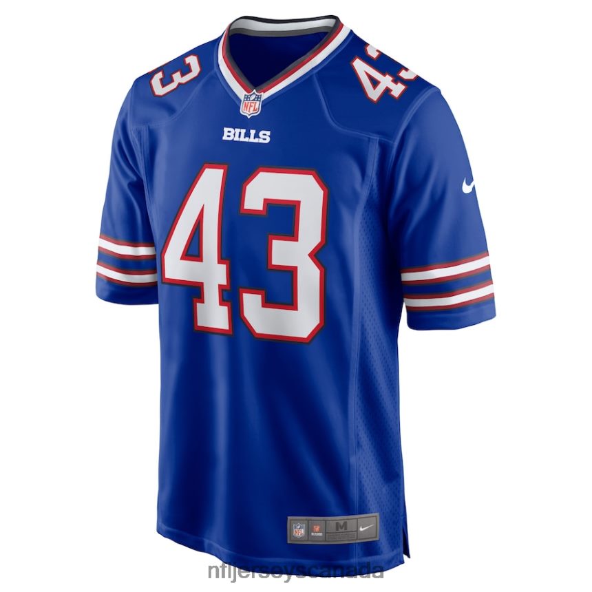 Men Buffalo Bills Terrel Bernard Nike Royal Game Player Jersey Clothing NFL TBXFR63953