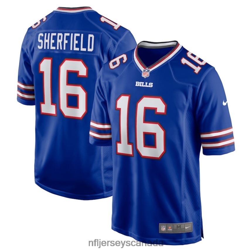 Men Buffalo Bills Trent Sherfield Nike Royal Game Player Jersey Clothing NFL TBXFR64926