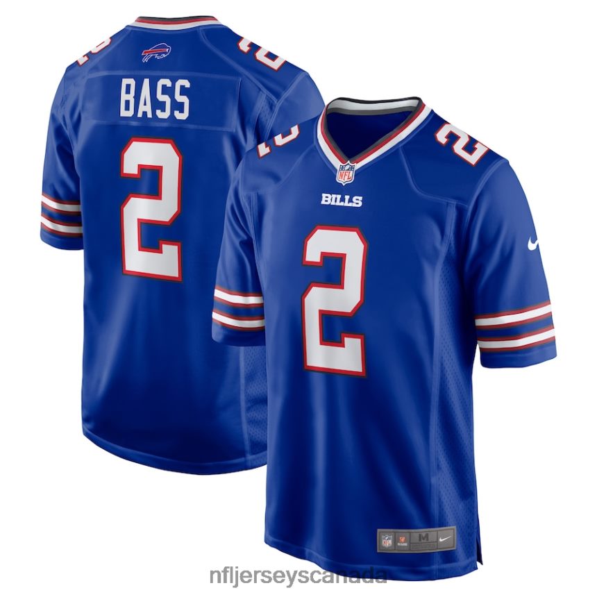 Men Buffalo Bills Tyler Bass Nike Royal Game Player Jersey Clothing NFL TBXFR61542