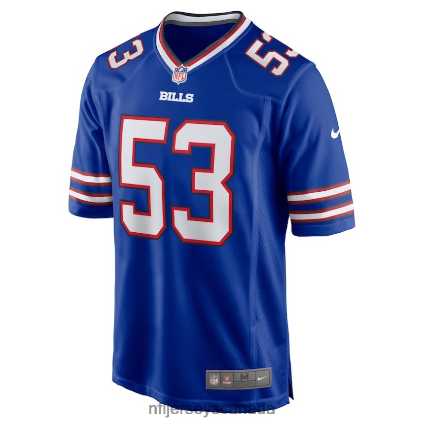 Men Buffalo Bills Tyrel Dodson Nike Royal Game Player Jersey Clothing NFL TBXFR65688