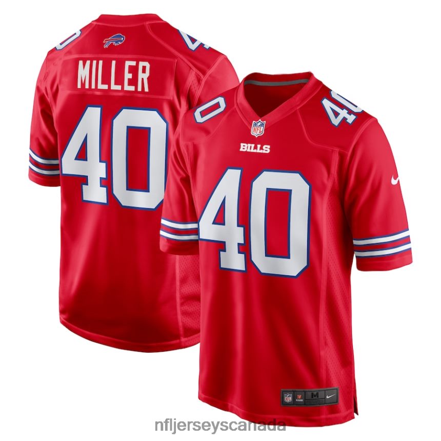 Men Buffalo Bills Von Miller Nike Red Alternate Game Jersey Clothing NFL TBXFR61051