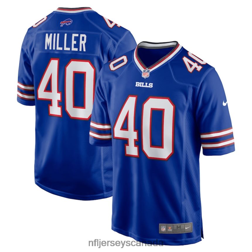 Men Buffalo Bills Von Miller Nike Royal Player Game Jersey Clothing NFL TBXFR61904