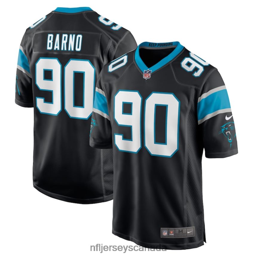 Men Carolina Panthers Amare Barno Nike Black Game Player Jersey Clothing NFL TBXFR67036