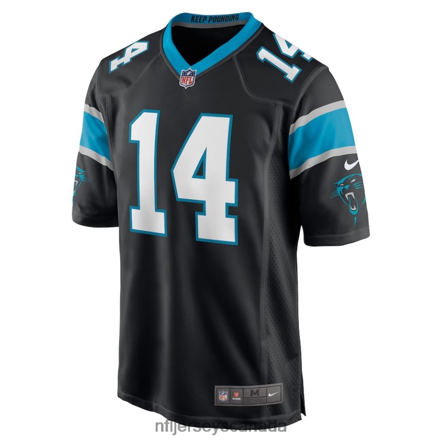 Men Carolina Panthers Andy Dalton Nike Black Game Player Jersey Clothing NFL TBXFR62282