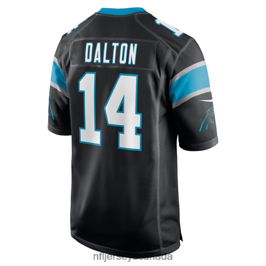 Men Carolina Panthers Andy Dalton Nike Black Game Player Jersey Clothing NFL TBXFR62282