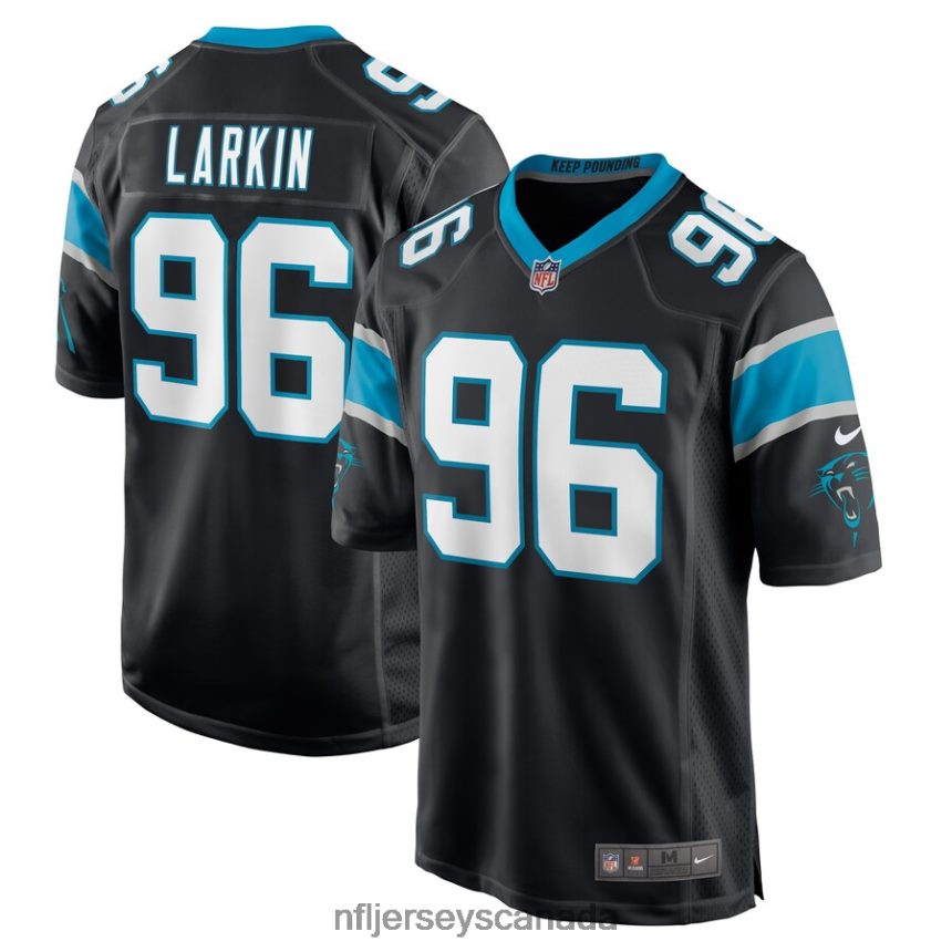 Men Carolina Panthers Austin Larkin Nike Black Game Player Jersey Clothing NFL TBXFR65617