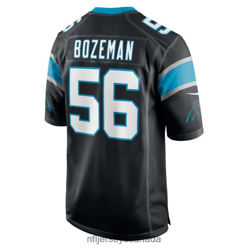 Men Carolina Panthers Bradley Bozeman Nike Black Game Player Jersey Clothing NFL TBXFR62692