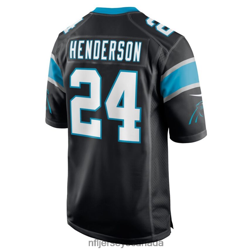 Men Carolina Panthers CJ Henderson Nike Black Game Player Jersey Clothing NFL TBXFR64683