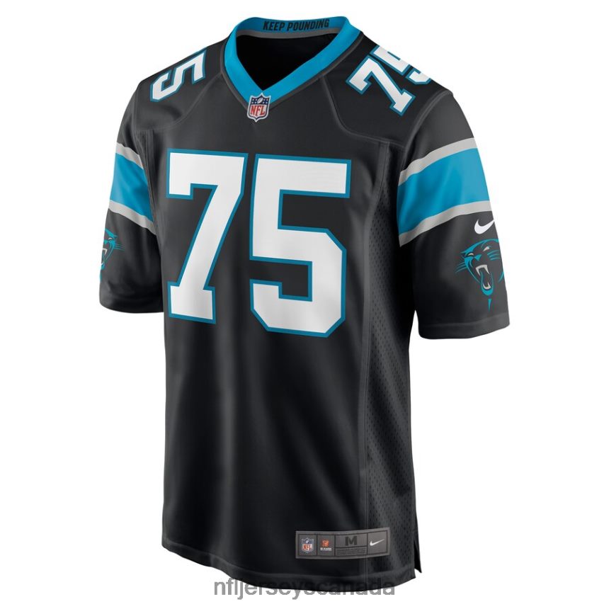 Men Carolina Panthers Cameron Erving Nike Black Game Jersey Clothing NFL TBXFR66491