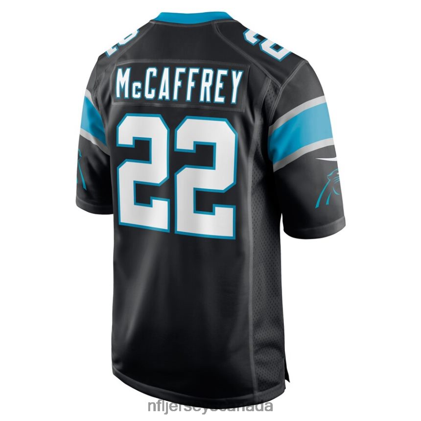 Men Carolina Panthers Christian McCaffrey Nike Black Game Jersey Clothing NFL TBXFR61785