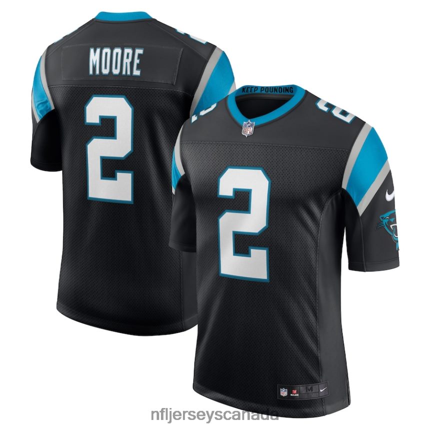 Men Carolina Panthers DJ Moore Nike Black Vapor Limited Jersey Clothing NFL TBXFR63055
