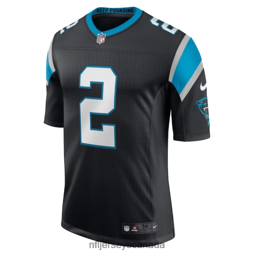 Men Carolina Panthers DJ Moore Nike Black Vapor Limited Jersey Clothing NFL TBXFR63055