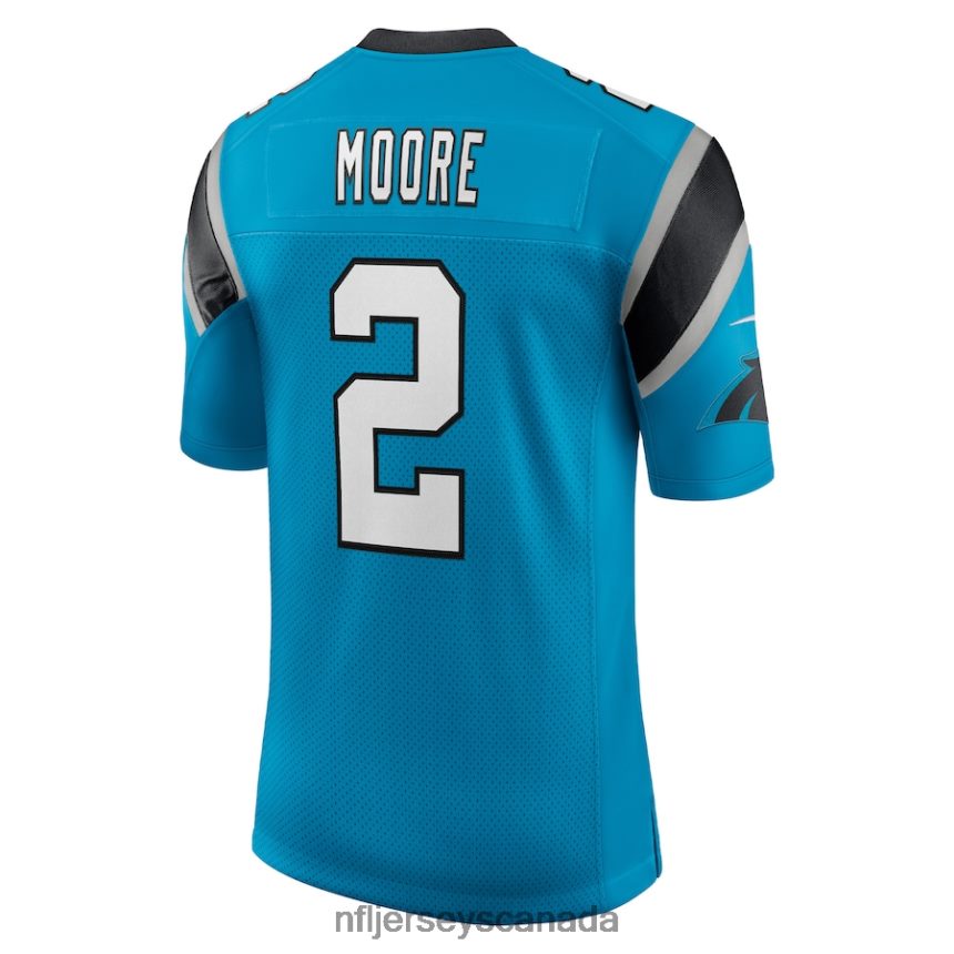 Men Carolina Panthers DJ Moore Nike Blue Vapor Limited Jersey Clothing NFL TBXFR61774