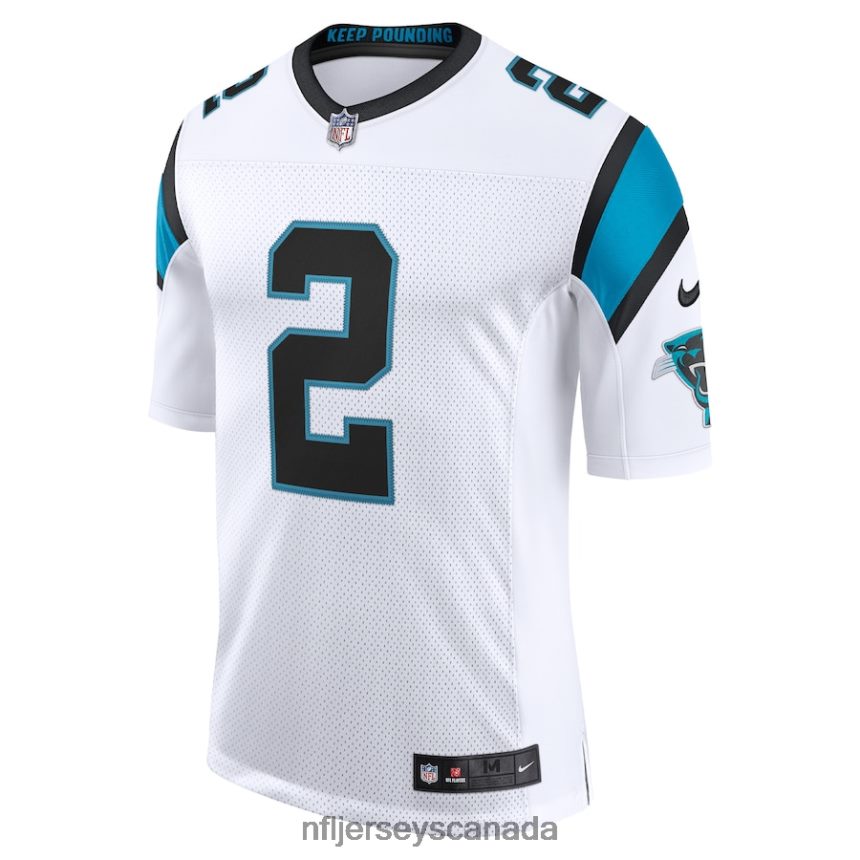 Men Carolina Panthers DJ Moore Nike White Vapor Limited Jersey Clothing NFL TBXFR6895