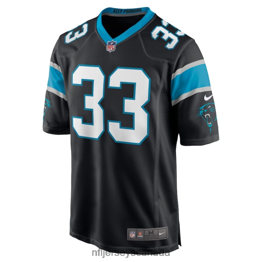 Men Carolina Panthers D\Onta Foreman Nike Black Game Player Jersey Clothing NFL TBXFR62812