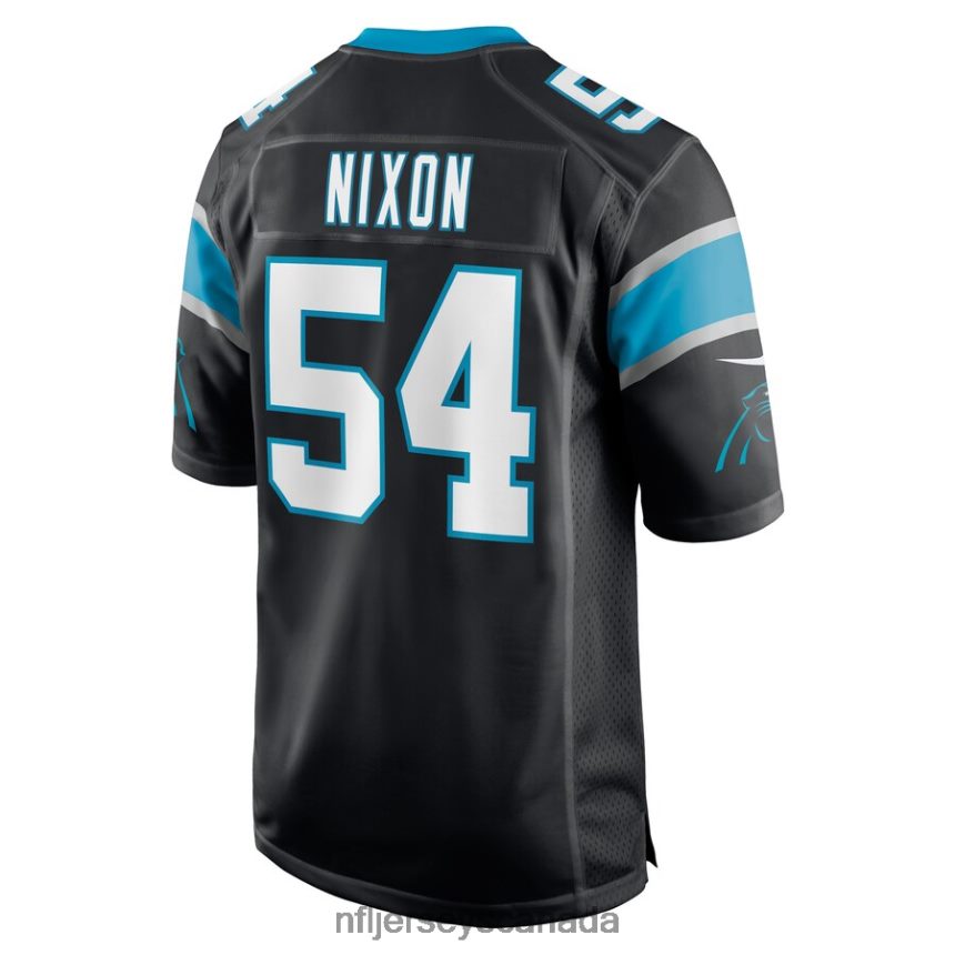 Men Carolina Panthers Daviyon Nixon Nike Black Game Player Jersey Clothing NFL TBXFR65950