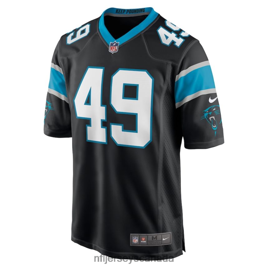 Men Carolina Panthers Frankie Luvu Nike Black Game Jersey Clothing NFL TBXFR61108