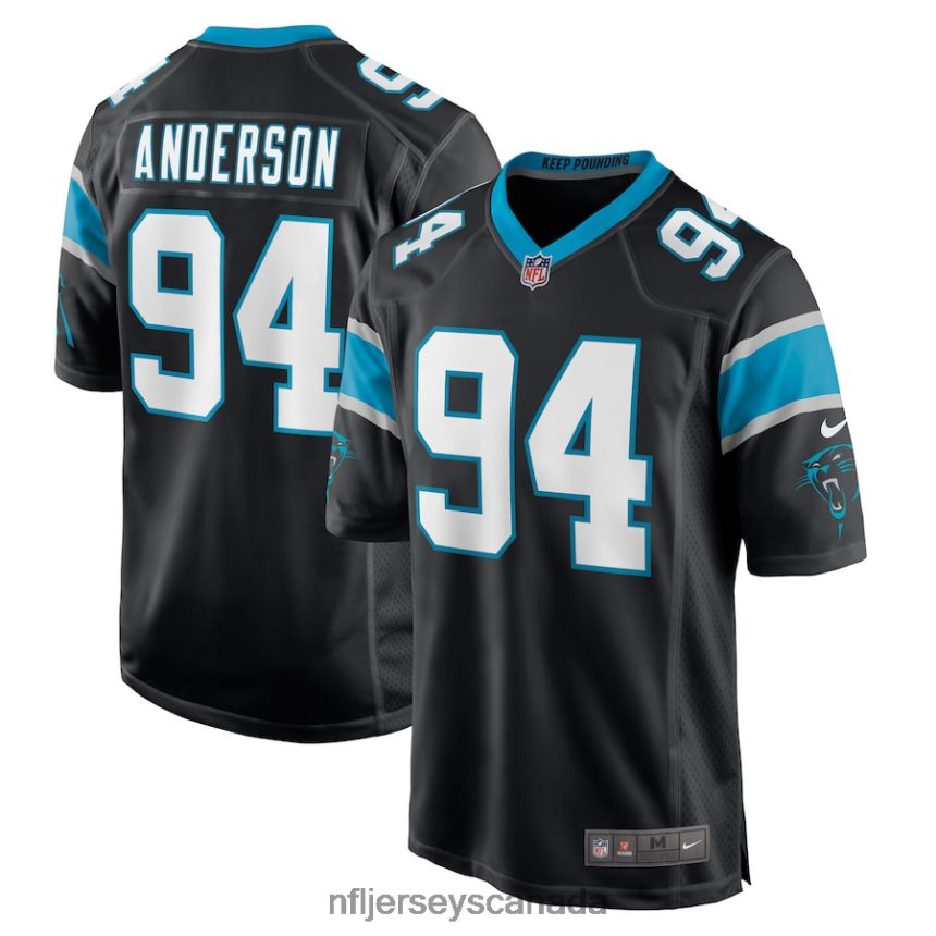 Men Carolina Panthers Henry Anderson Nike Black Game Player Jersey Clothing NFL TBXFR64544