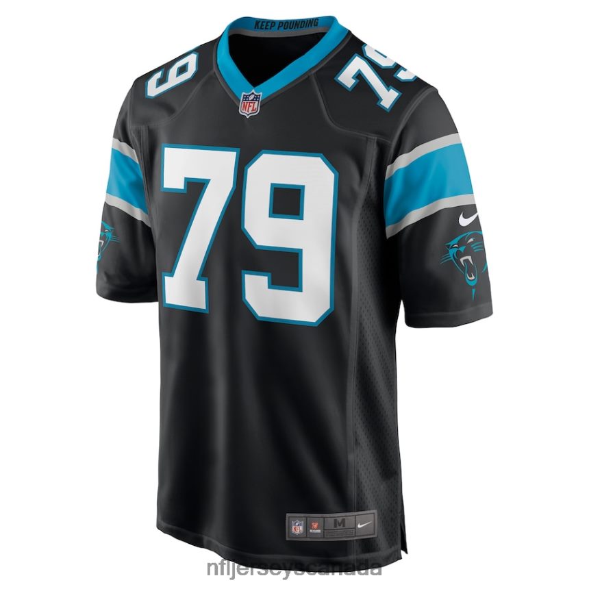 Men Carolina Panthers Ikem Ekwonu Nike Black Player Game Jersey Clothing NFL TBXFR61100