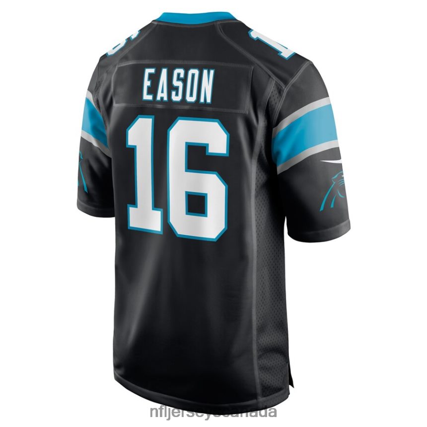 Men Carolina Panthers Jacob Eason Nike Black Game Player Jersey Clothing NFL TBXFR64550