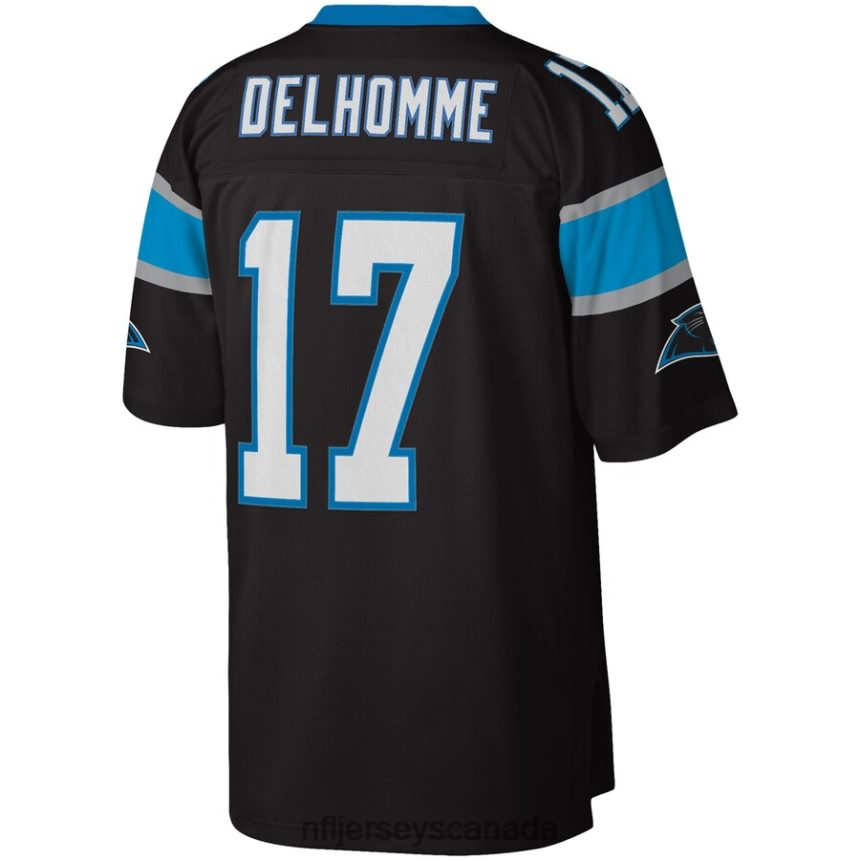 Men Carolina Panthers Jake Delhomme Mitchell  Ness Black 2003 Legacy Replica Jersey Clothing NFL TBXFR62531