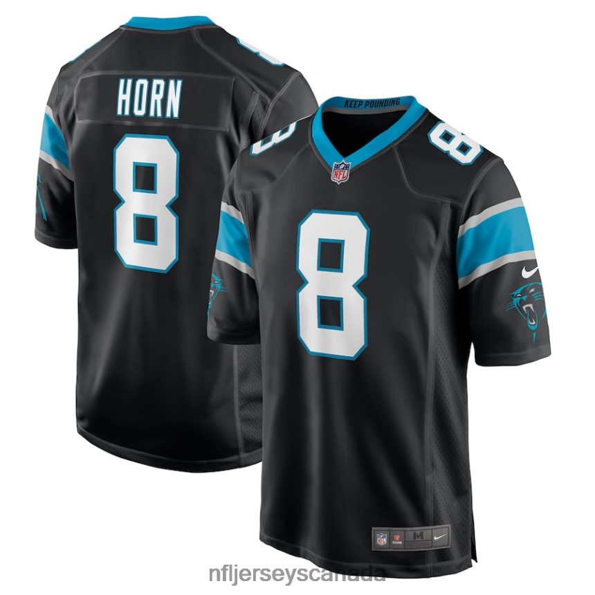 Men Carolina Panthers Jaycee Horn Nike Black Game Player Jersey Clothing NFL TBXFR6564