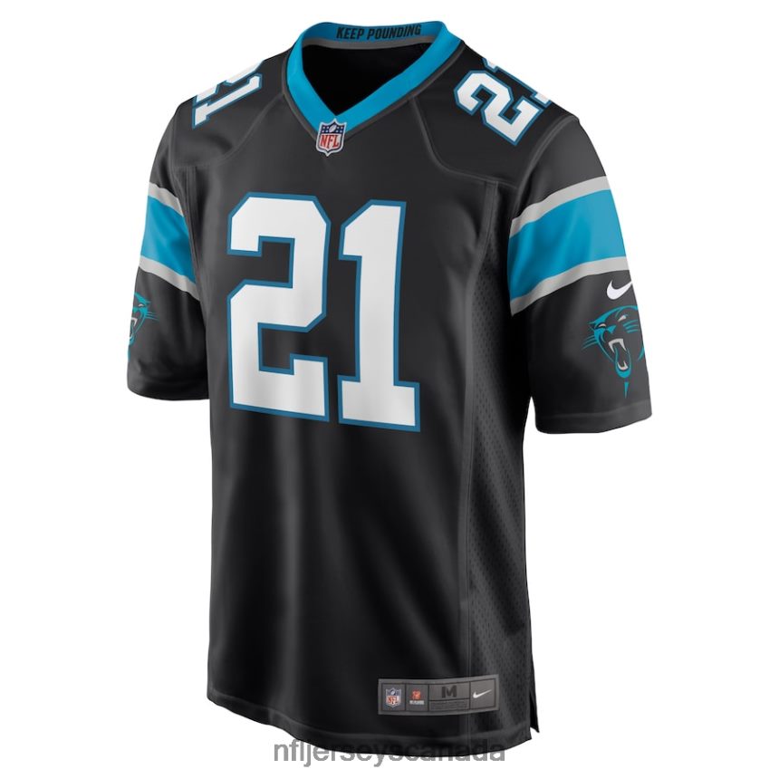 Men Carolina Panthers Jeremy Chinn Nike Black Game Jersey Clothing NFL TBXFR62650