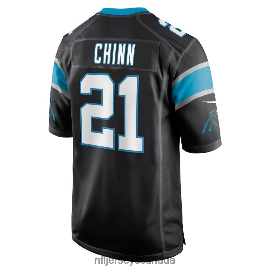 Men Carolina Panthers Jeremy Chinn Nike Black Game Jersey Clothing NFL TBXFR62650